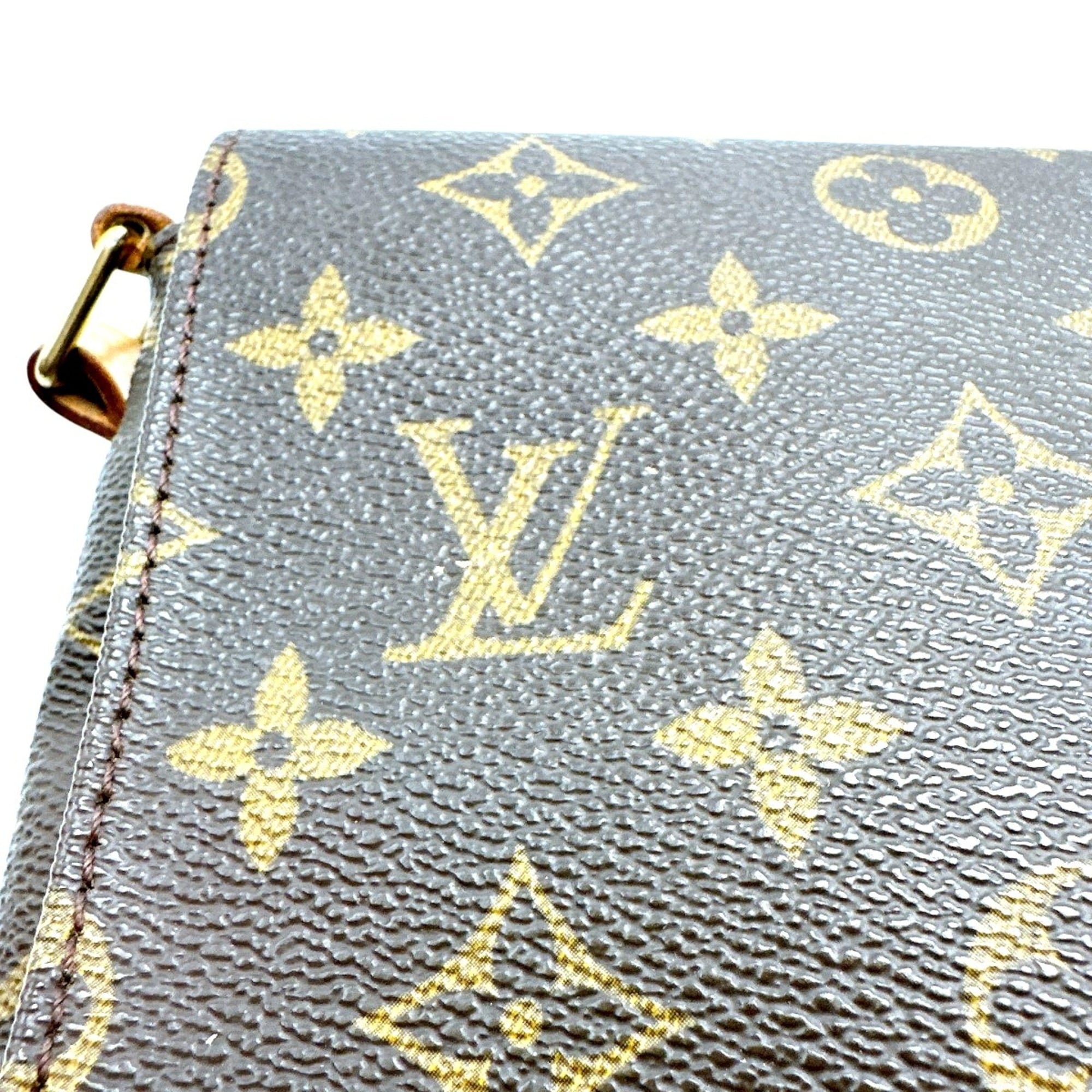 Louis Vuitton Brown Monogram Canvas Shoulder Bag