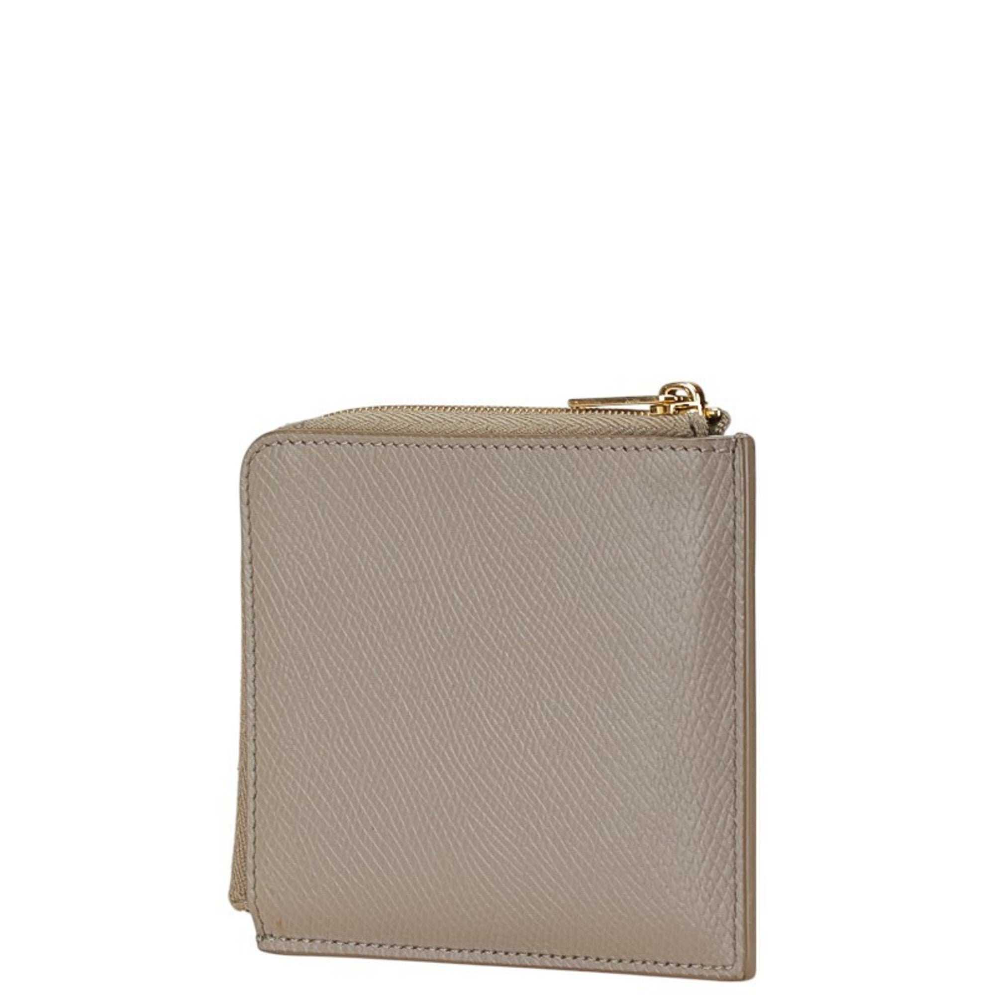 Celine Gray Leather Coin Purse/Coin Case
