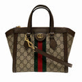Gucci Brown Pvc Leather Handbag (Pre-Owned)