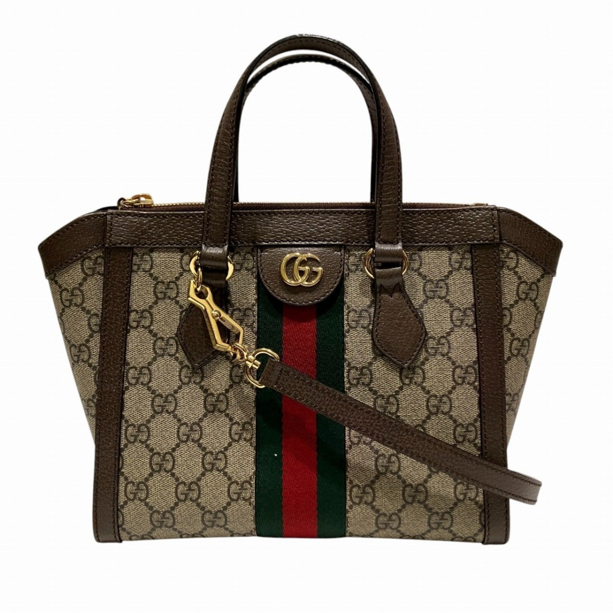 Gucci Brown Pvc Leather Handbag (Pre-Owned)