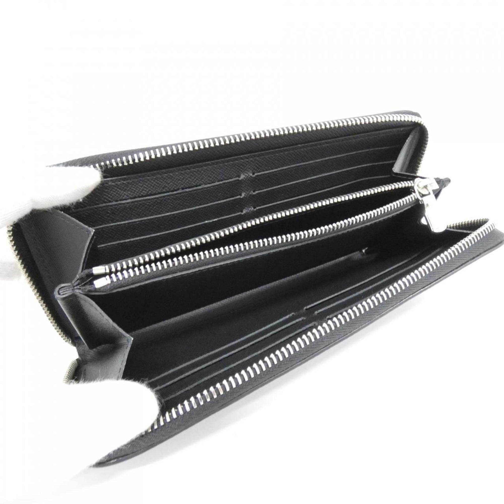Louis Vuitton Black Leather Long Wallet