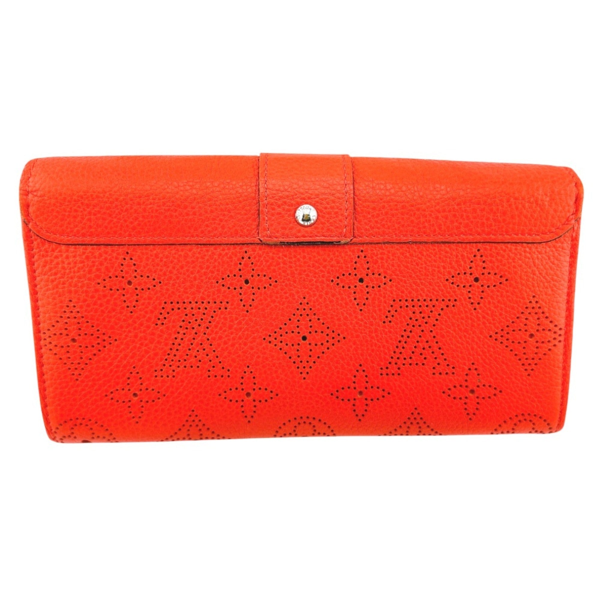 Louis Vuitton Corail Mahina Leather Long Wallet