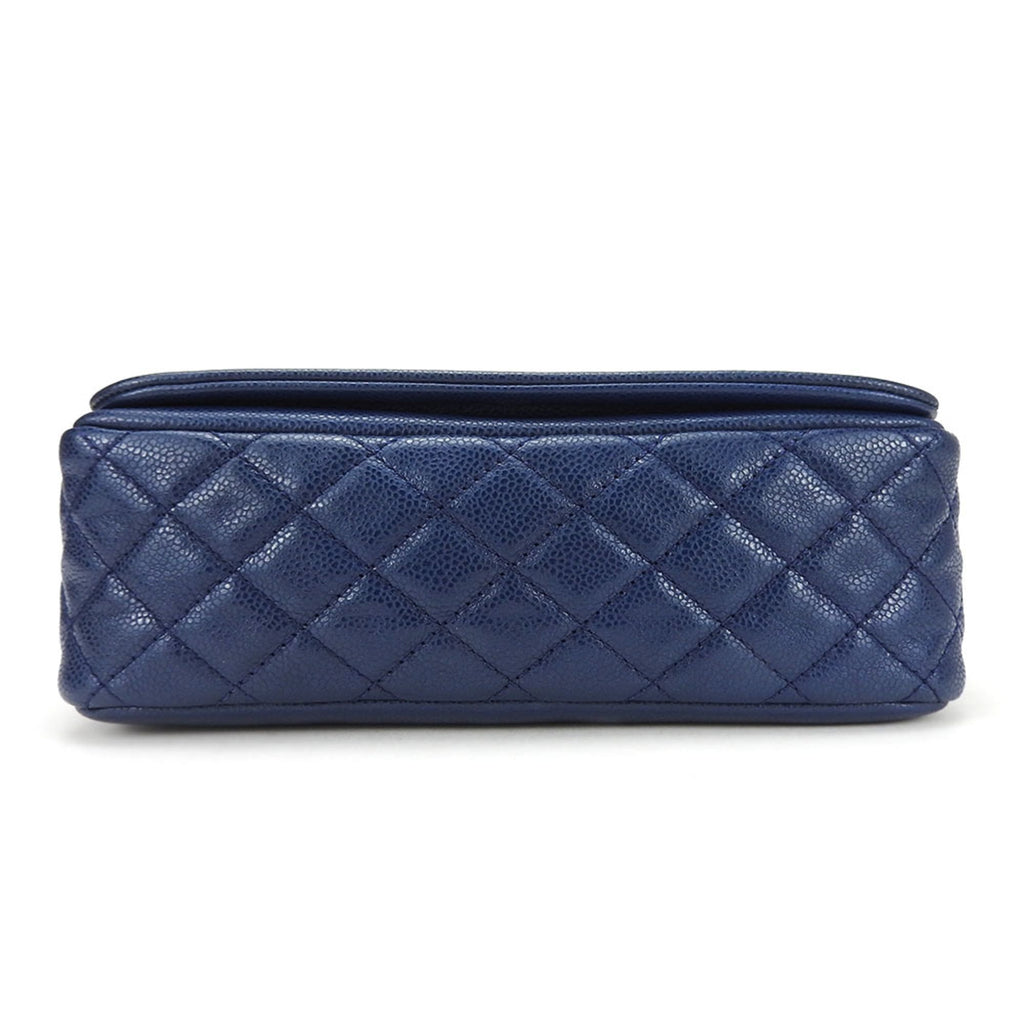 Chanel Matelasse Navy Grained Calfskin Shoulder Bag