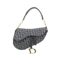 Christian Dior Blue Canvas Shoulder Bag (Pre-Owned)