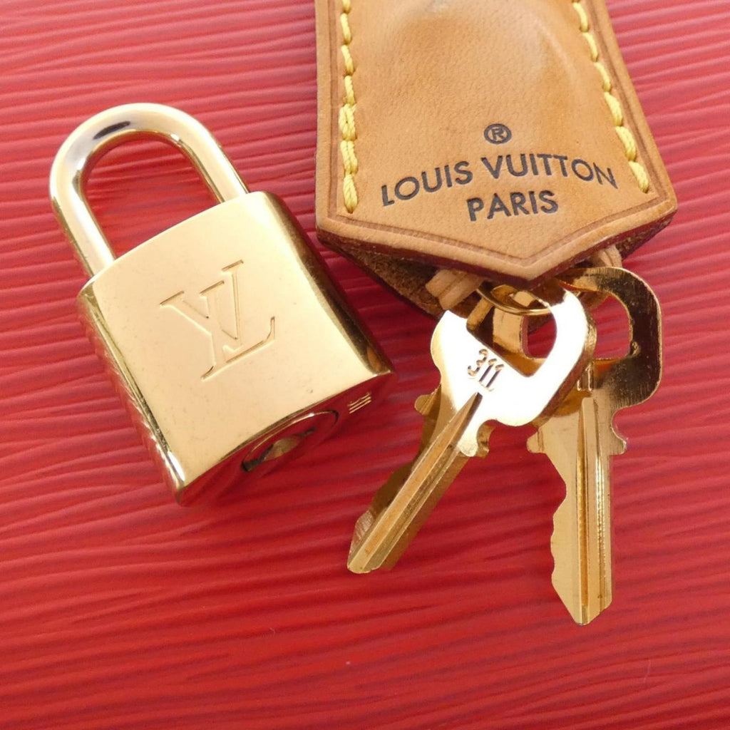 Louis Vuitton Epi Coquelicots Leather Boston Bag
