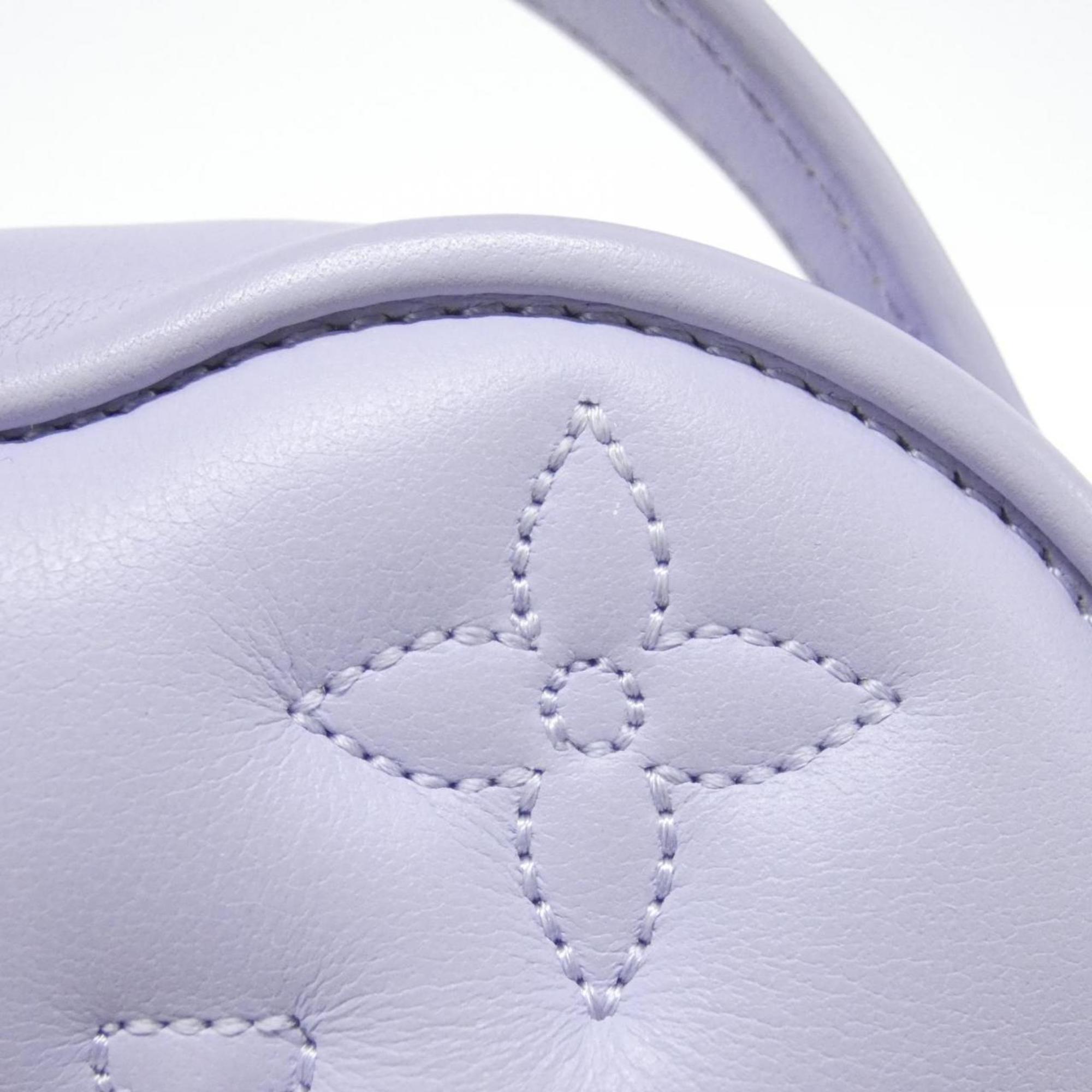 Louis Vuitton Purple Leather Pouch Shoulder Bag