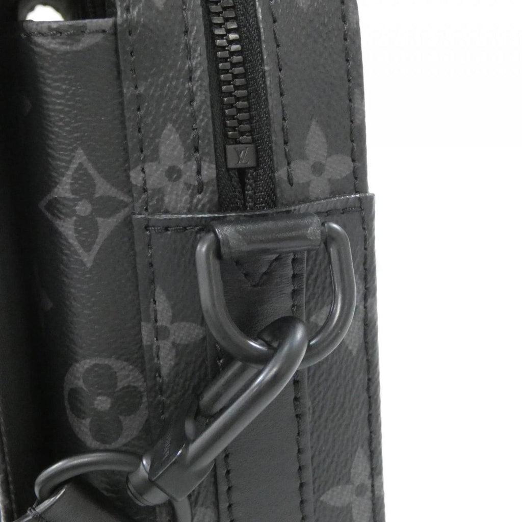 Louis Vuitton Black Coated Canvas Shoulder Bag