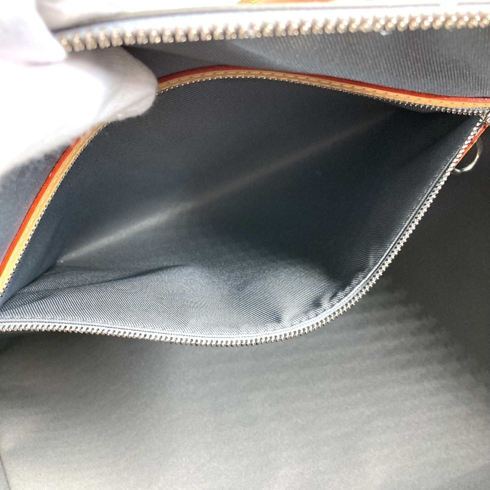 Louis Vuitton Silver Leather Boston Bag Handbag