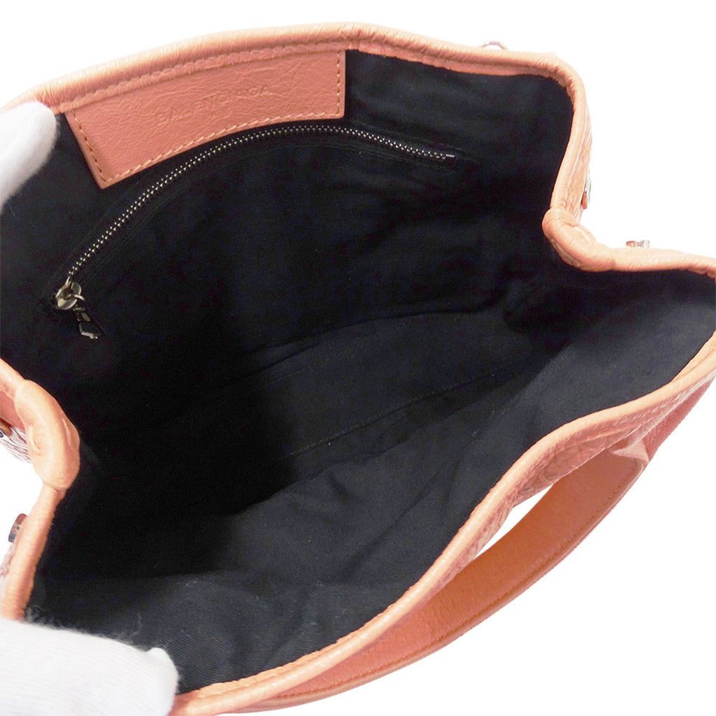 Balenciaga Salmon Pink Leather Handbag Shoulder