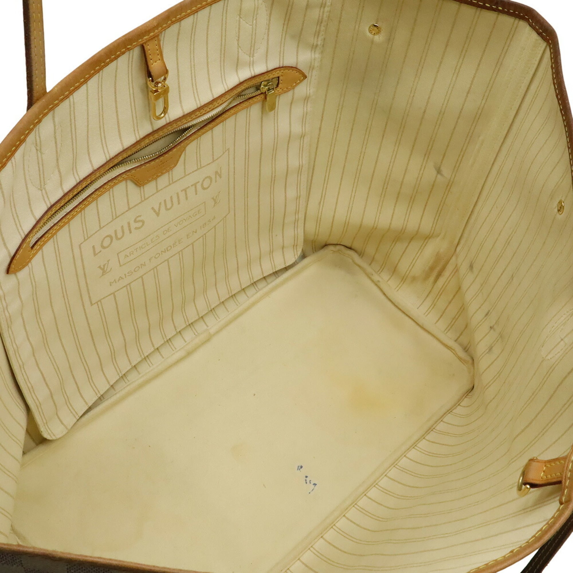 Louis Vuitton Damier Azur Ivory Damier Azur Shoulder Bag Tote Bag