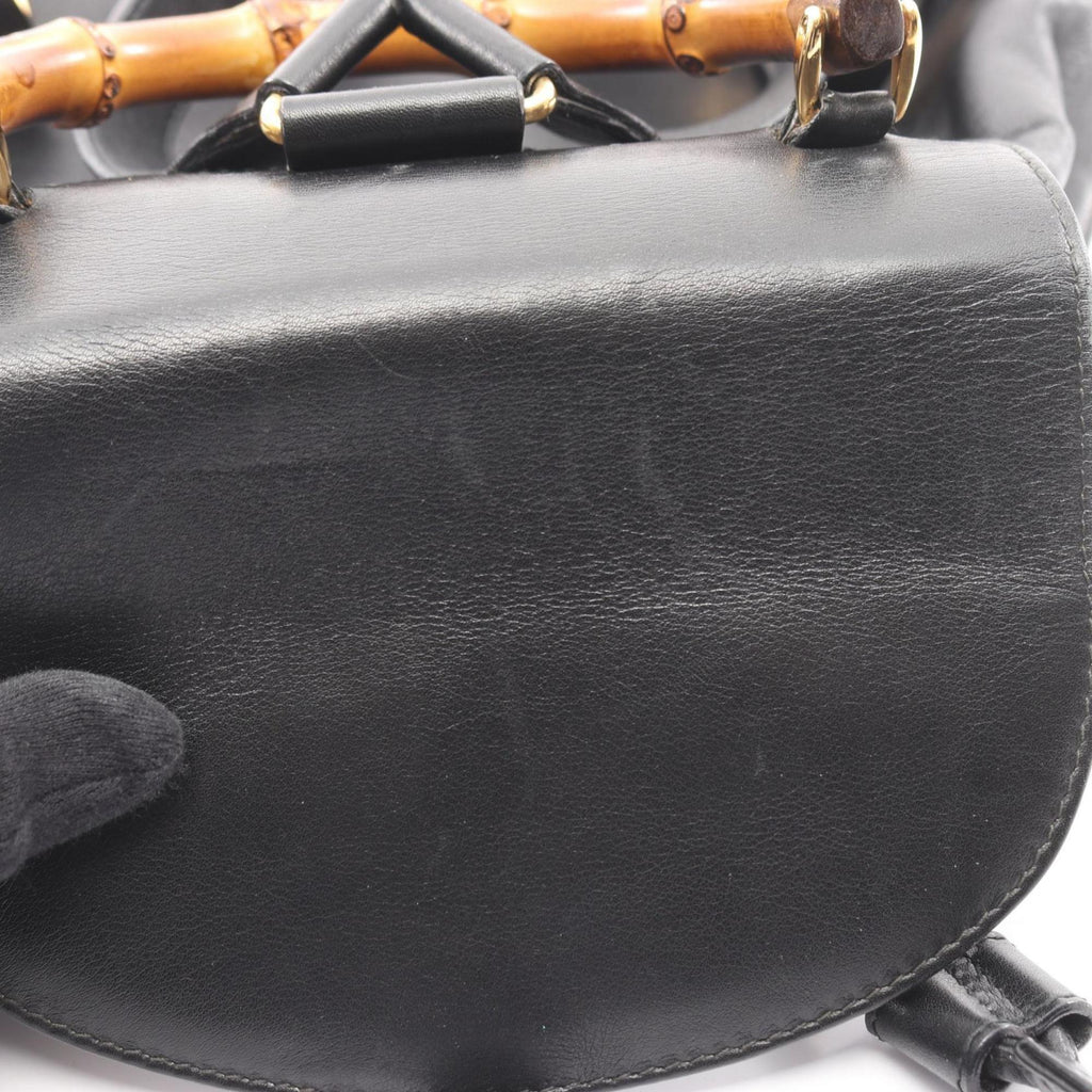 Gucci Black Leather Backpack (Pre-Owned)
