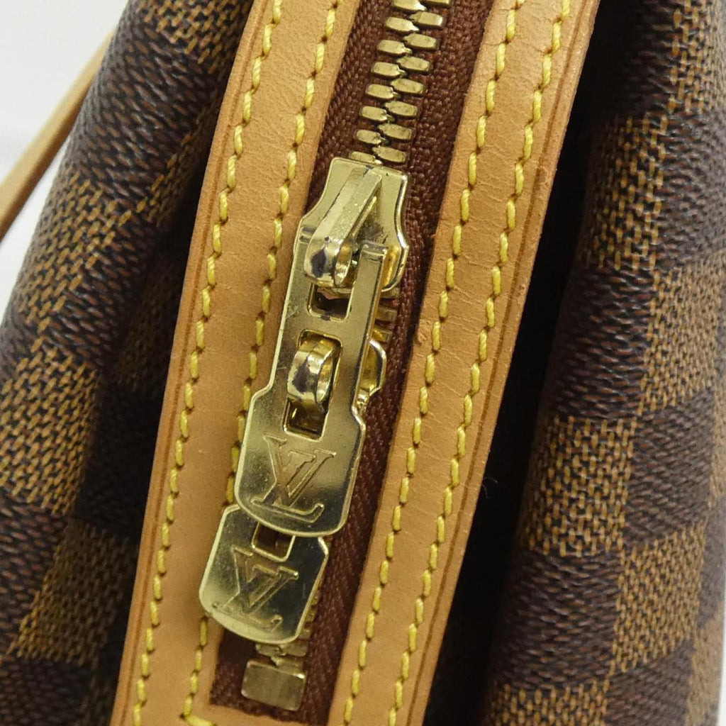 Louis Vuitton Brown Coated Canvas Shoulder Bag