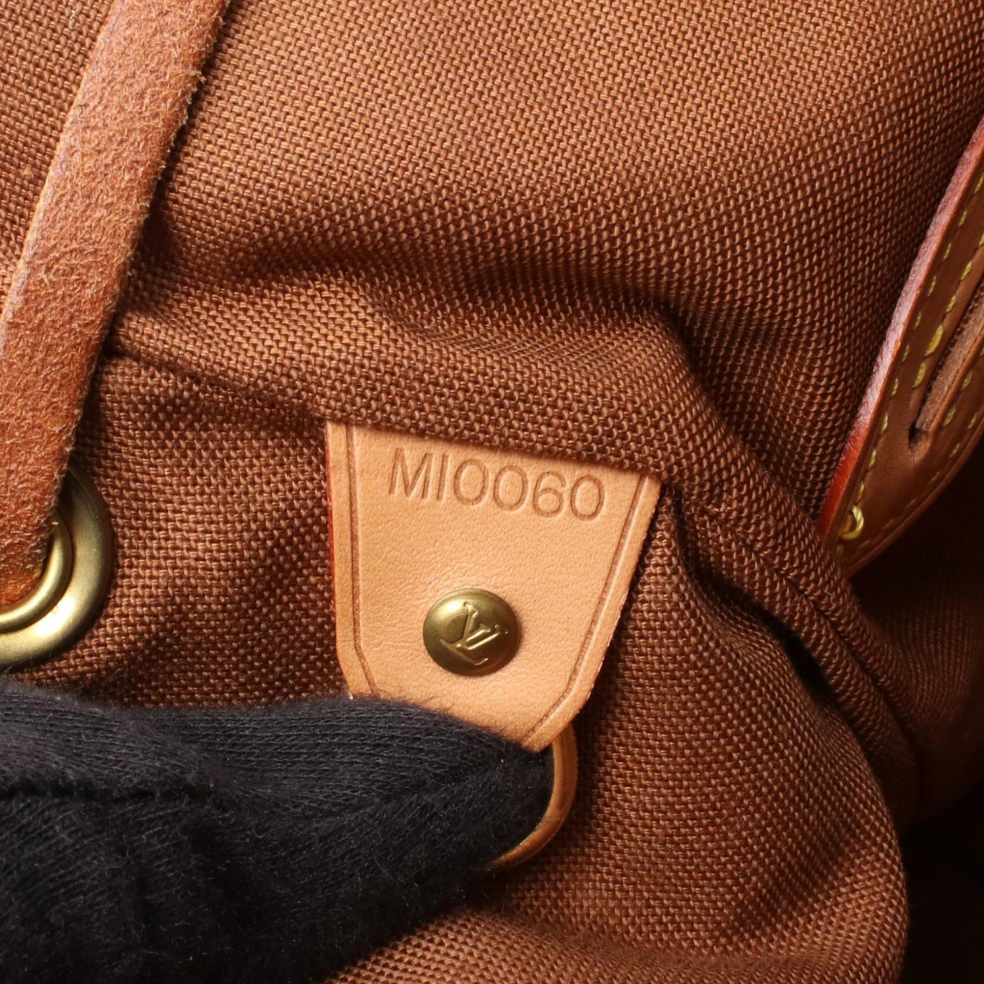 Louis Vuitton Brown Pvc Coated Canvas Monogram Leather Backpack