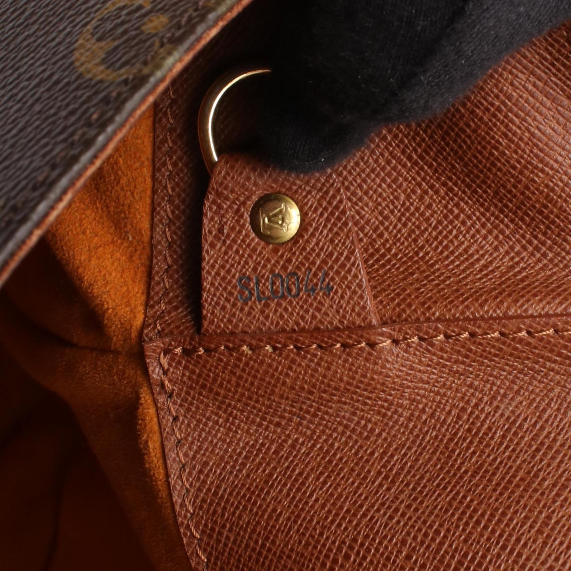 Louis Vuitton Brown Monogram Leather Shoulder Bag