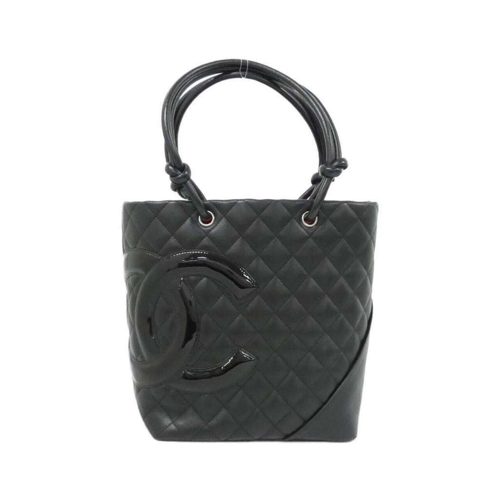 Chanel Ligne Cambon Black Leather Handbag