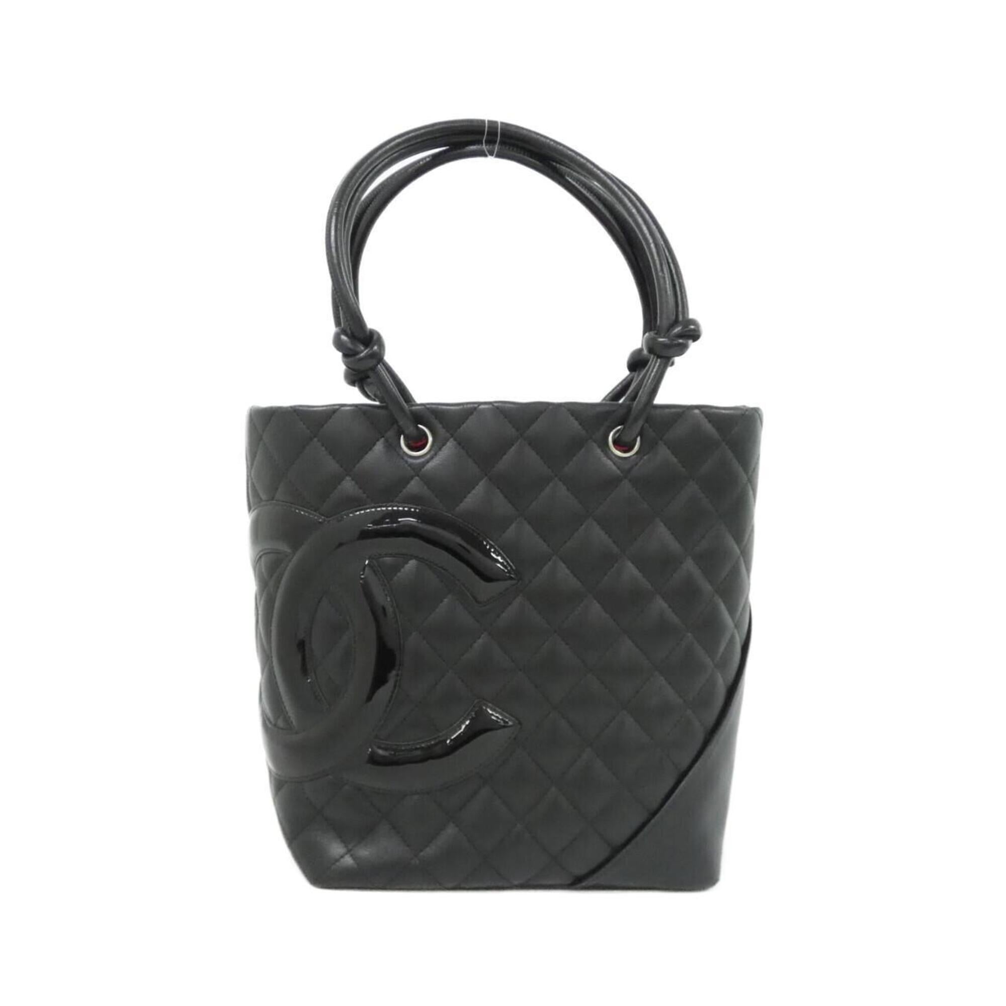 Chanel Ligne Cambon Black Leather Handbag