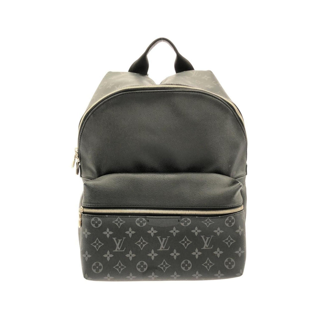 Louis Vuitton Taigarama Black Coated Canvas Leather Backpack