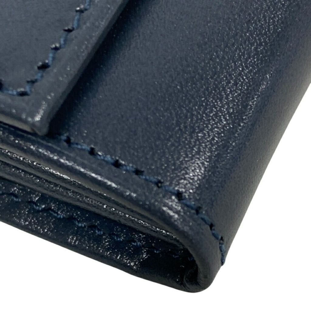 Prada Blue Leather Wallet (Bi-Fold)