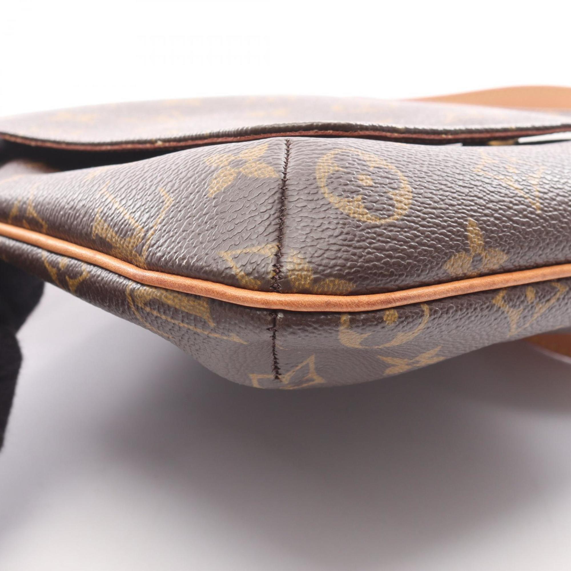 Louis Vuitton Brown Coated Canvas Pvc Monogram Leather Shoulder Bag