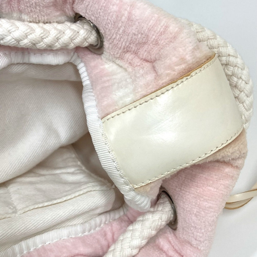 Chanel Pink Cotton Shoulder Bag