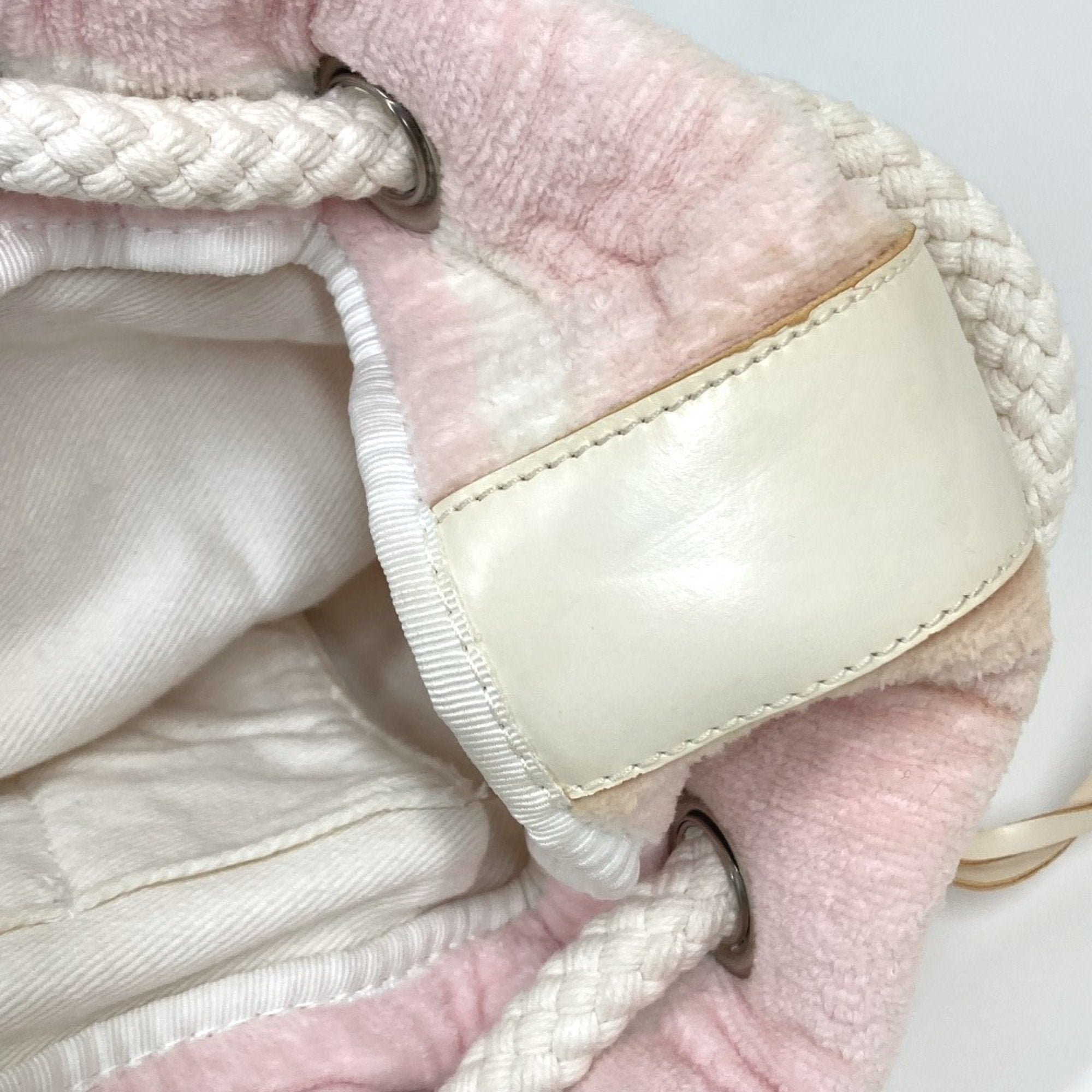 Chanel Pink Cotton Shoulder Bag