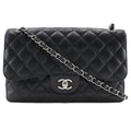 Chanel Black Caviar Leather Shoulder Bag