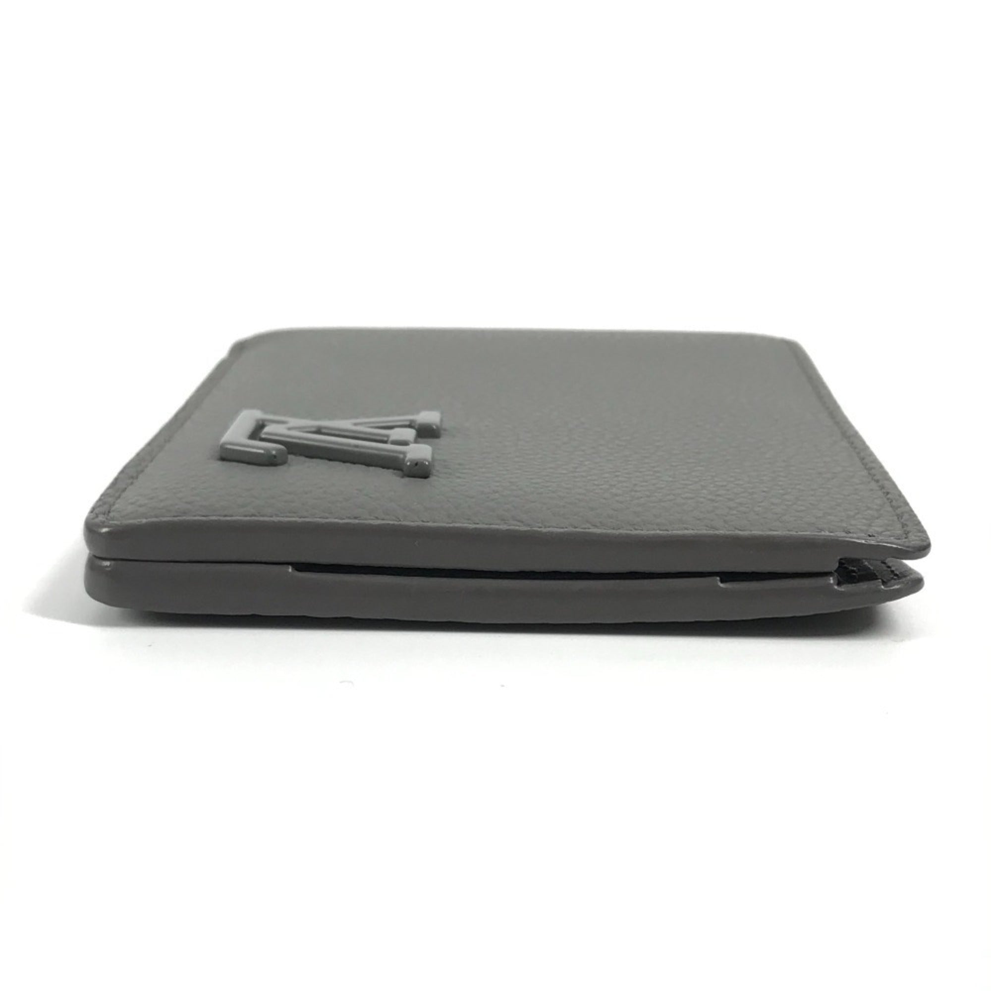 Louis Vuitton Gray Leather Wallet