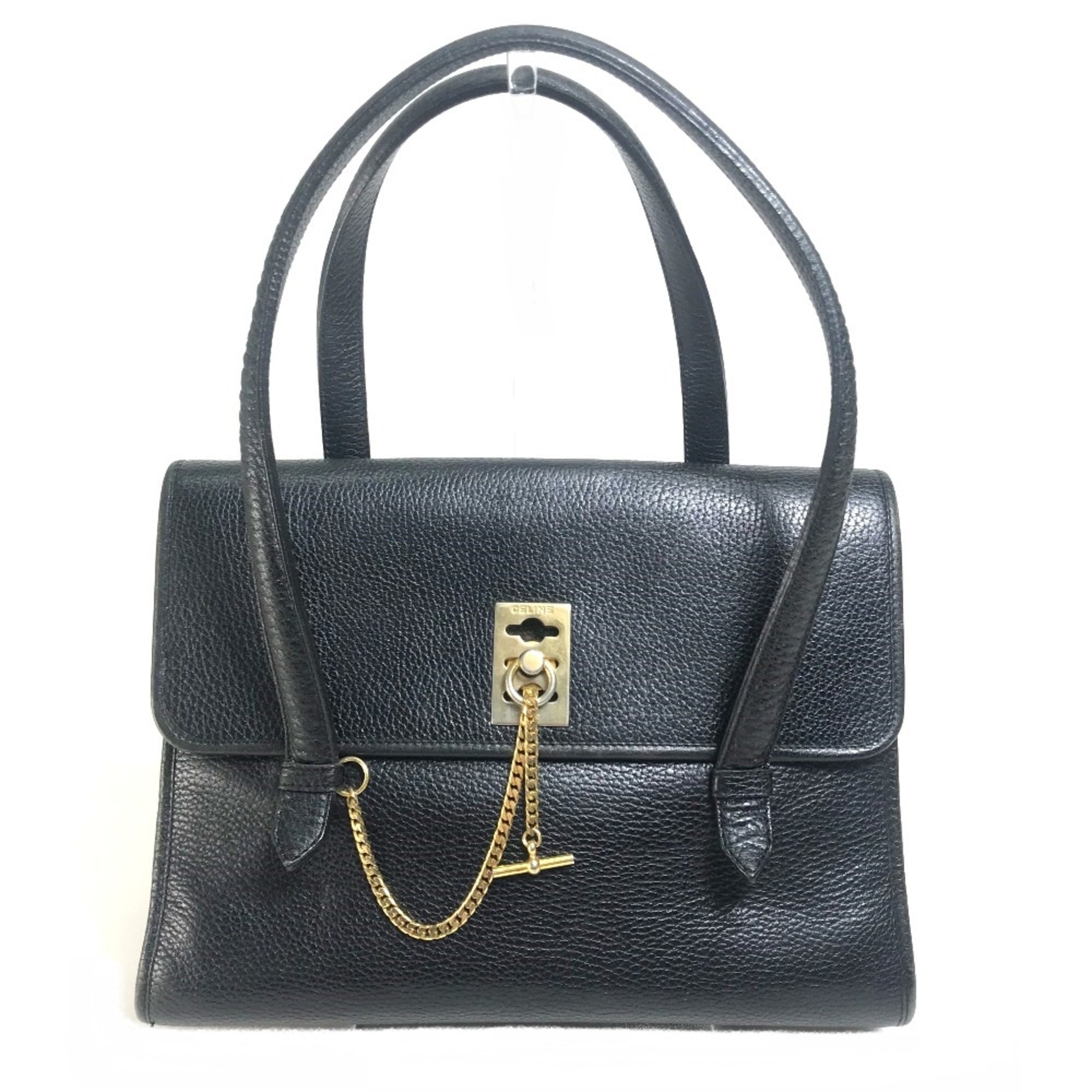 Celine Black Leather Handbag