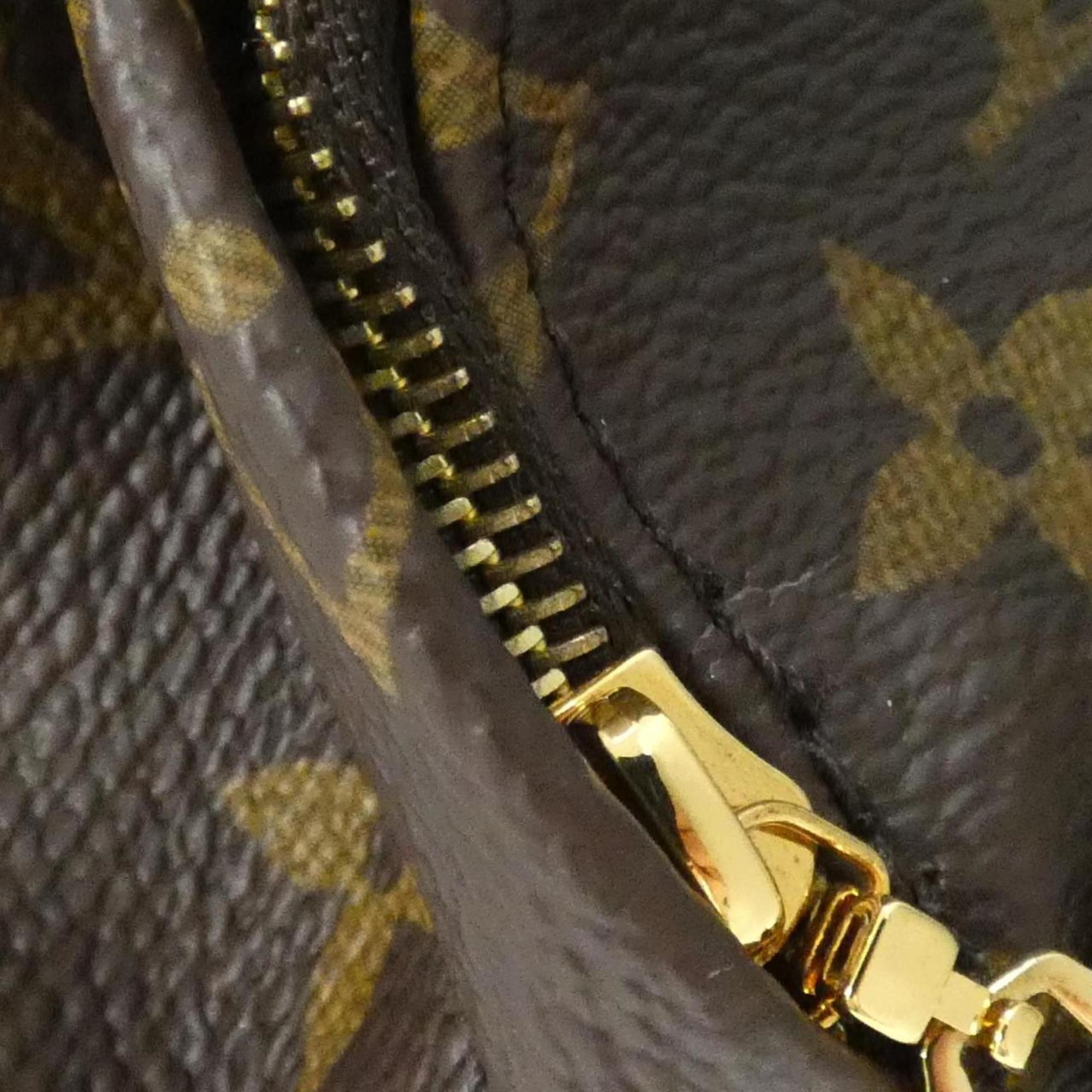 Louis Vuitton Marron Coated Canvas Backpack