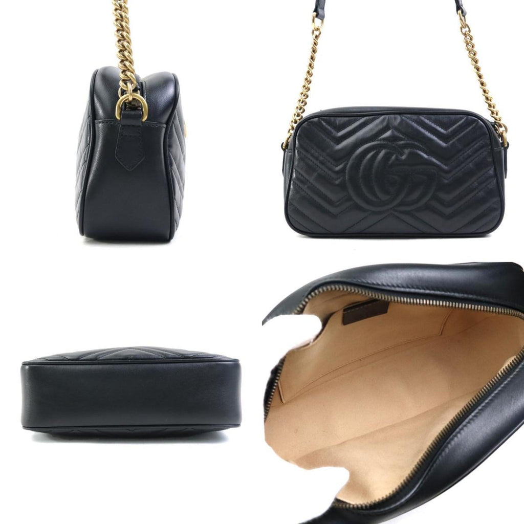 Gucci Black Leather Shoulder Bag (Pre-Owned)