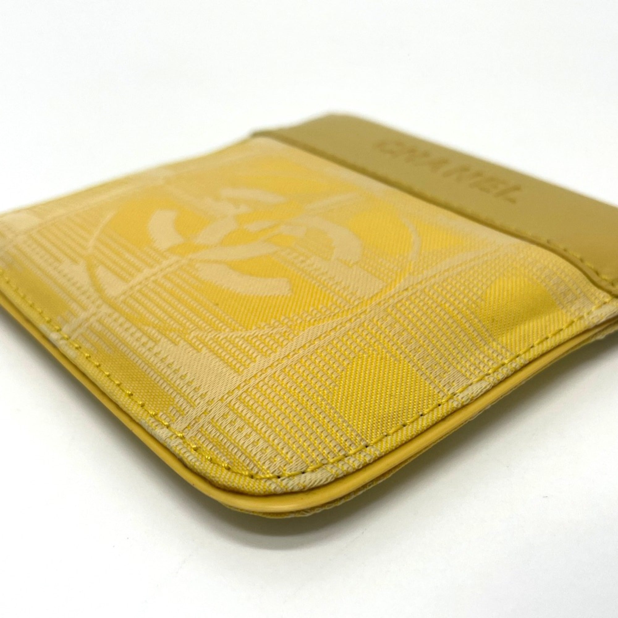 Chanel Yellow Leather Coin Purse/Coin Case