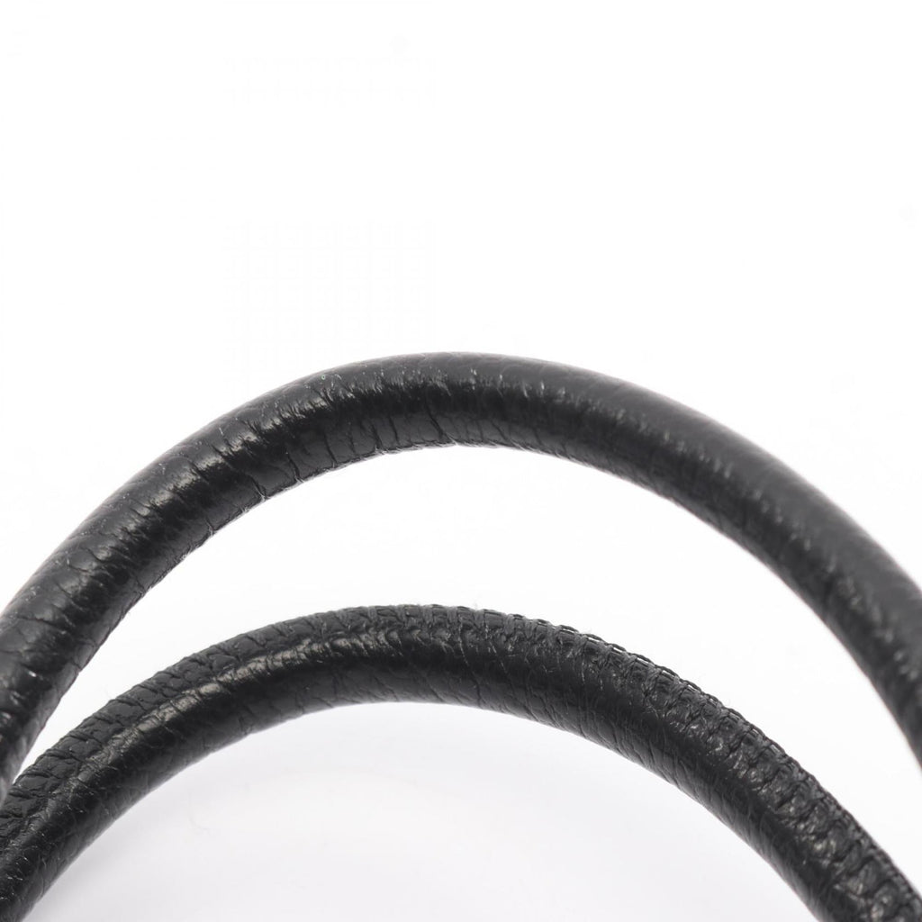 Balenciaga Black White Coated Canvas Leather Hand