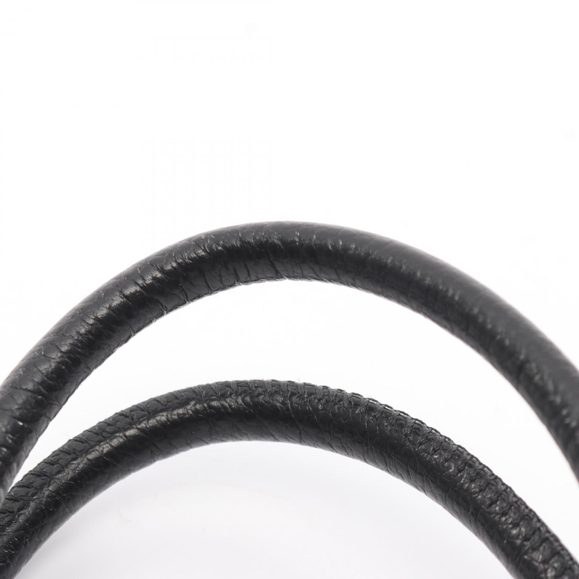 Balenciaga Black White Coated Canvas Leather Hand