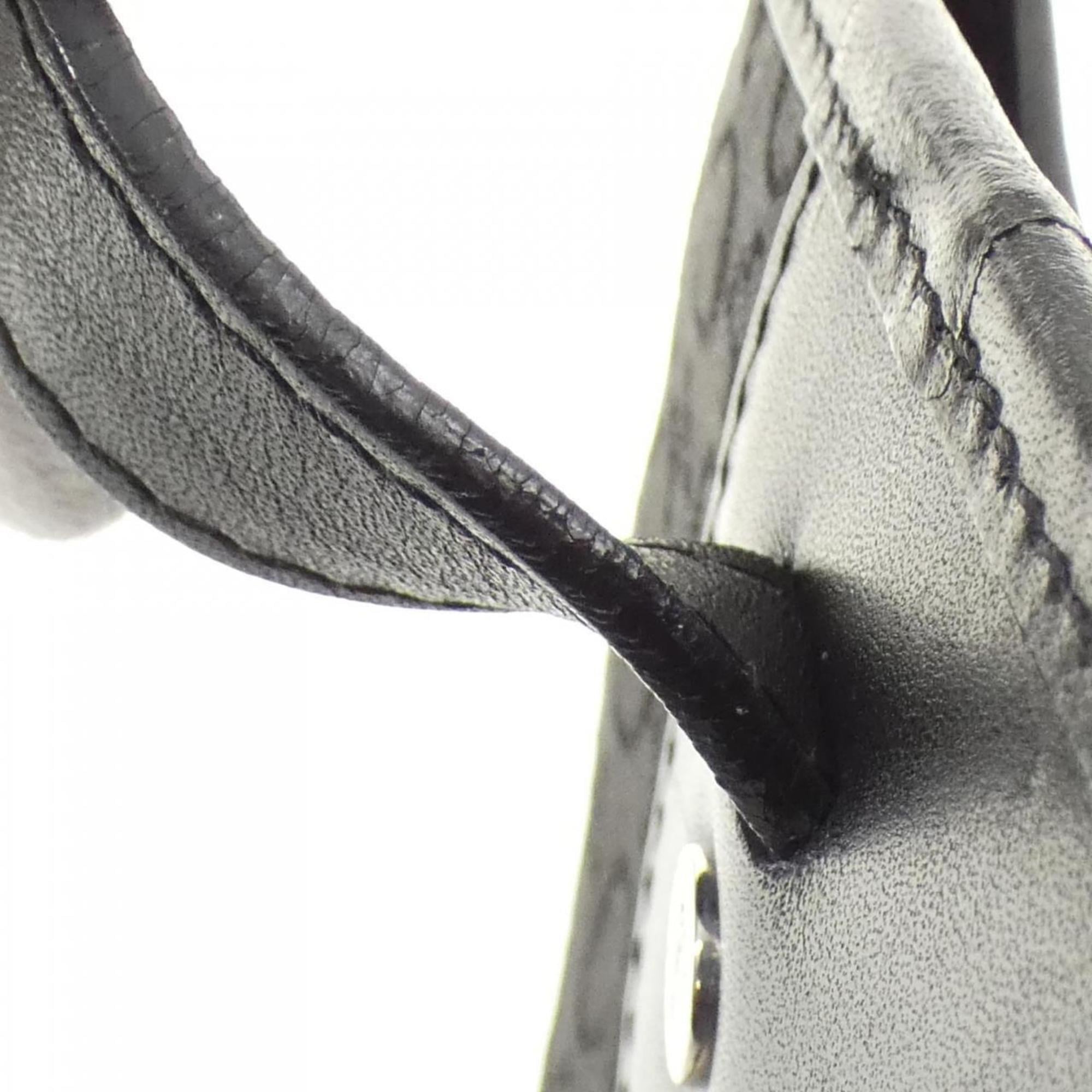 Celine Black Canvas Handbag