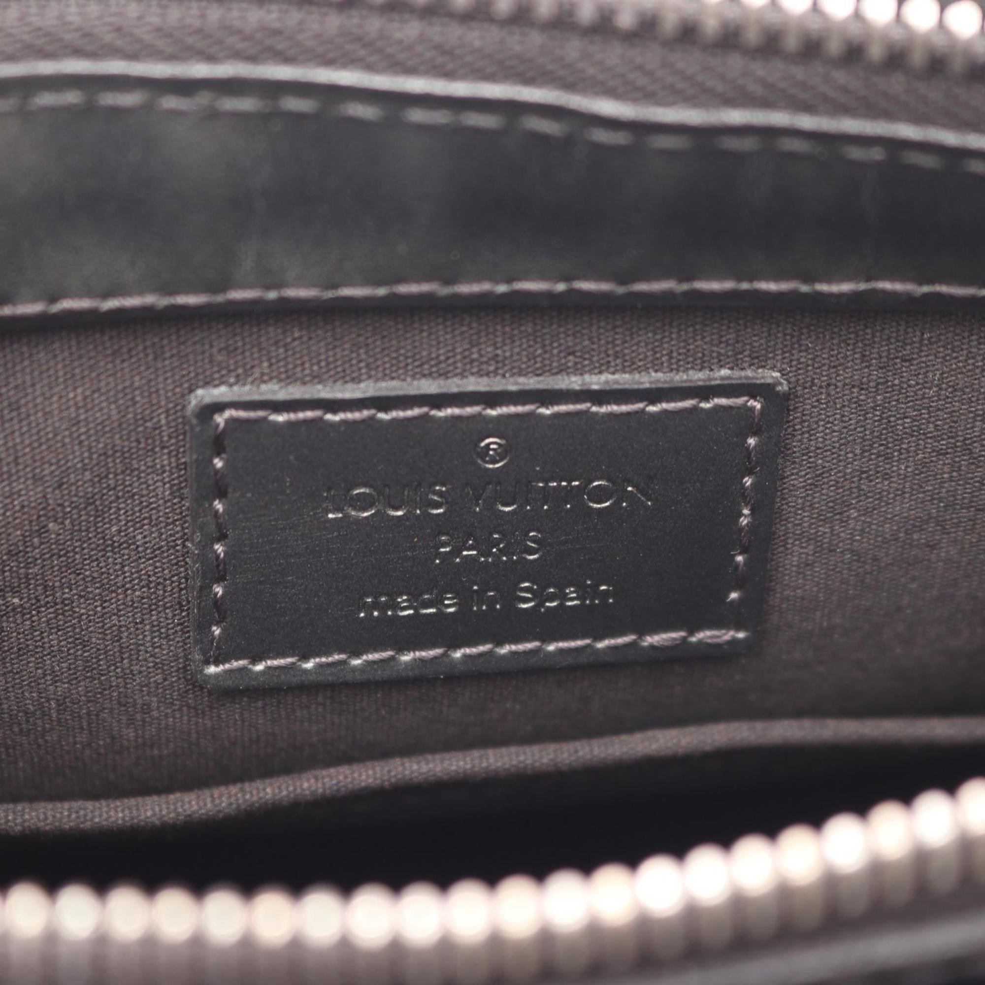 Louis Vuitton Black Leather Shoulder Bag