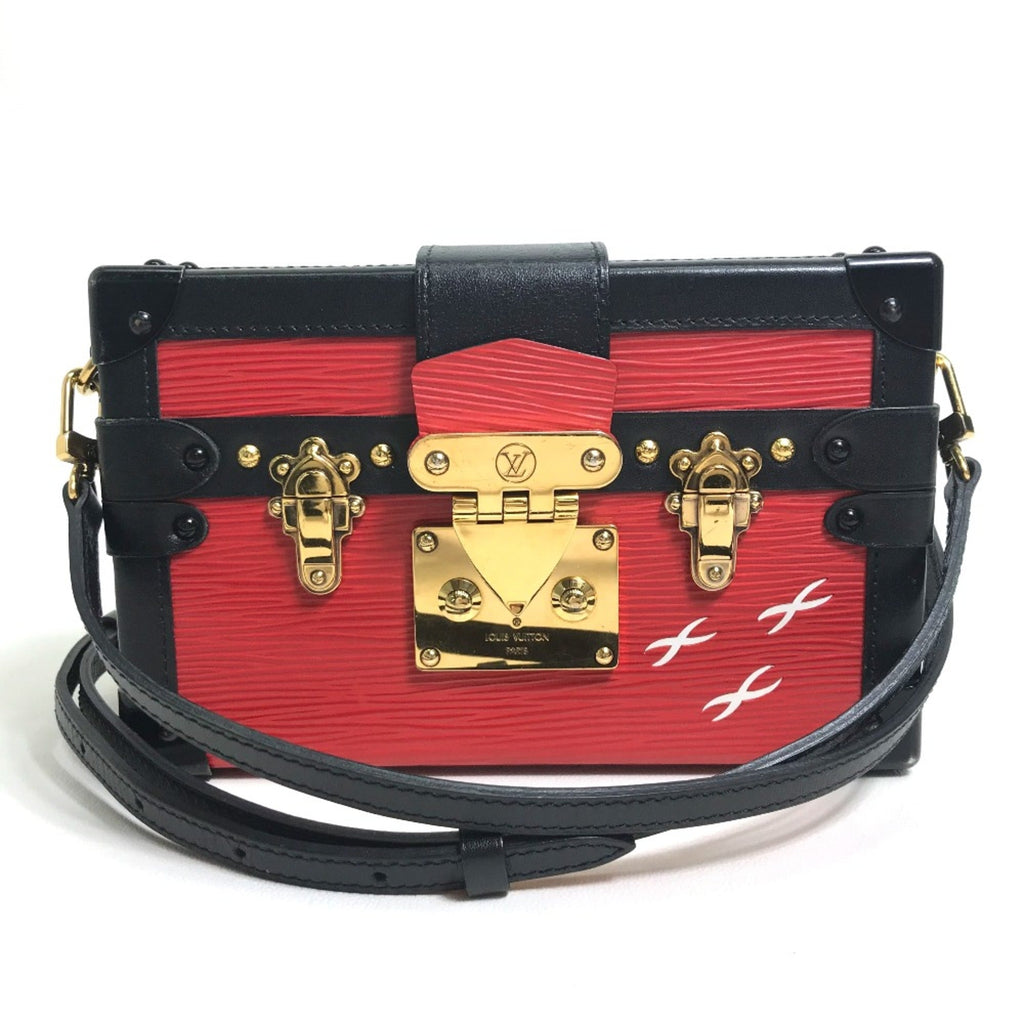 Louis Vuitton Red Leather Shoulder Bag