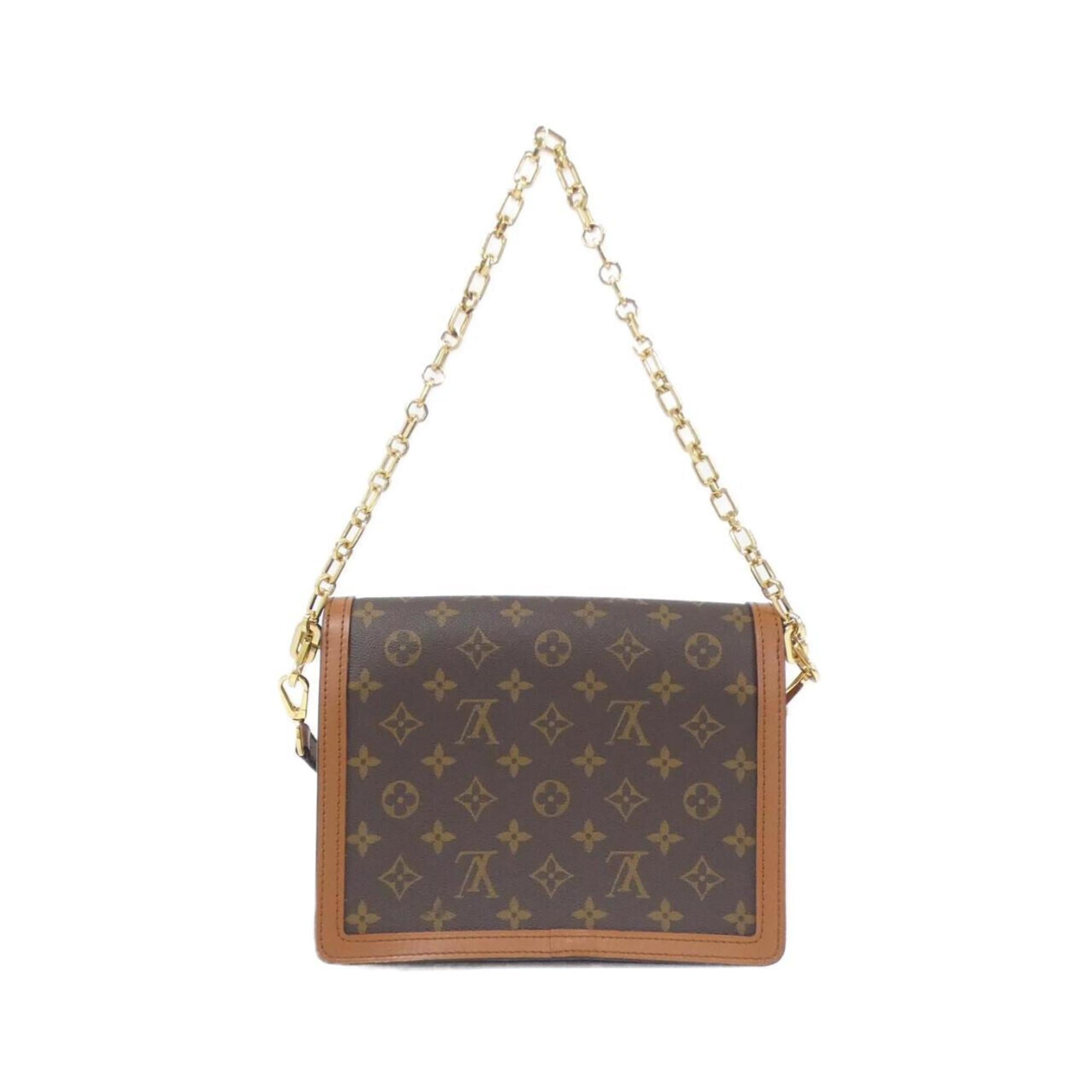 Louis Vuitton Brown Coated Canvas Shoulder Bag
