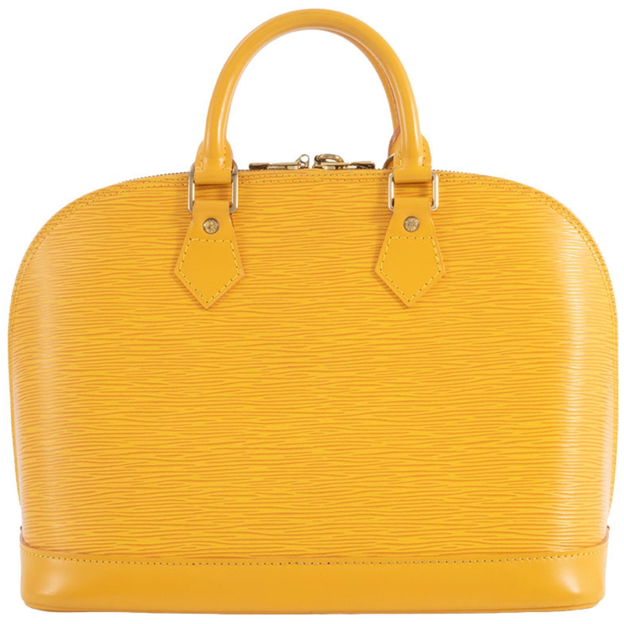 Louis Vuitton Yellow Epi Leather Handbag