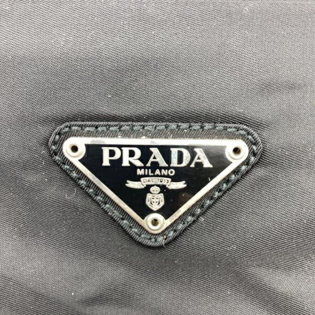 Prada Black Nero Tessuto Attaché Case Shoulder Bag