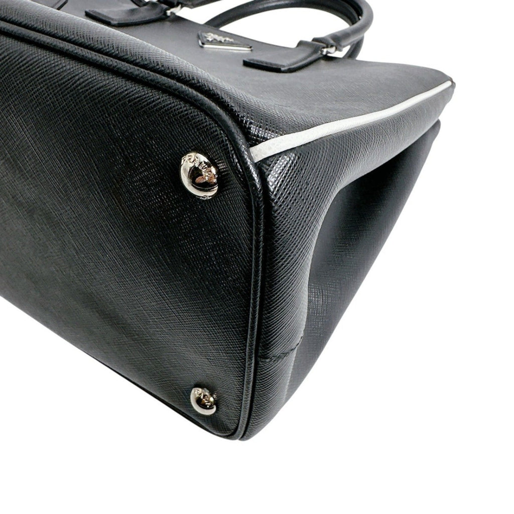 Prada Saffiano Black Leather Tote Bag