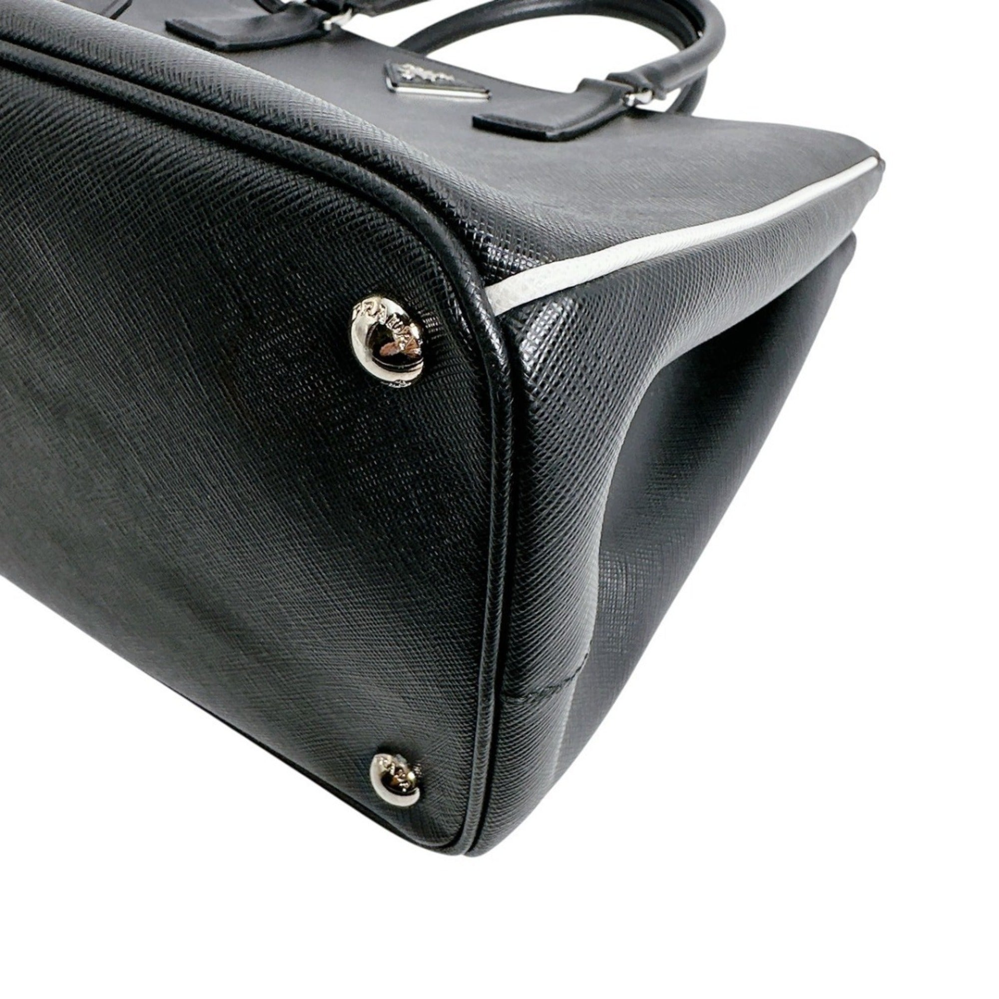 Prada Saffiano Black Leather Tote Bag