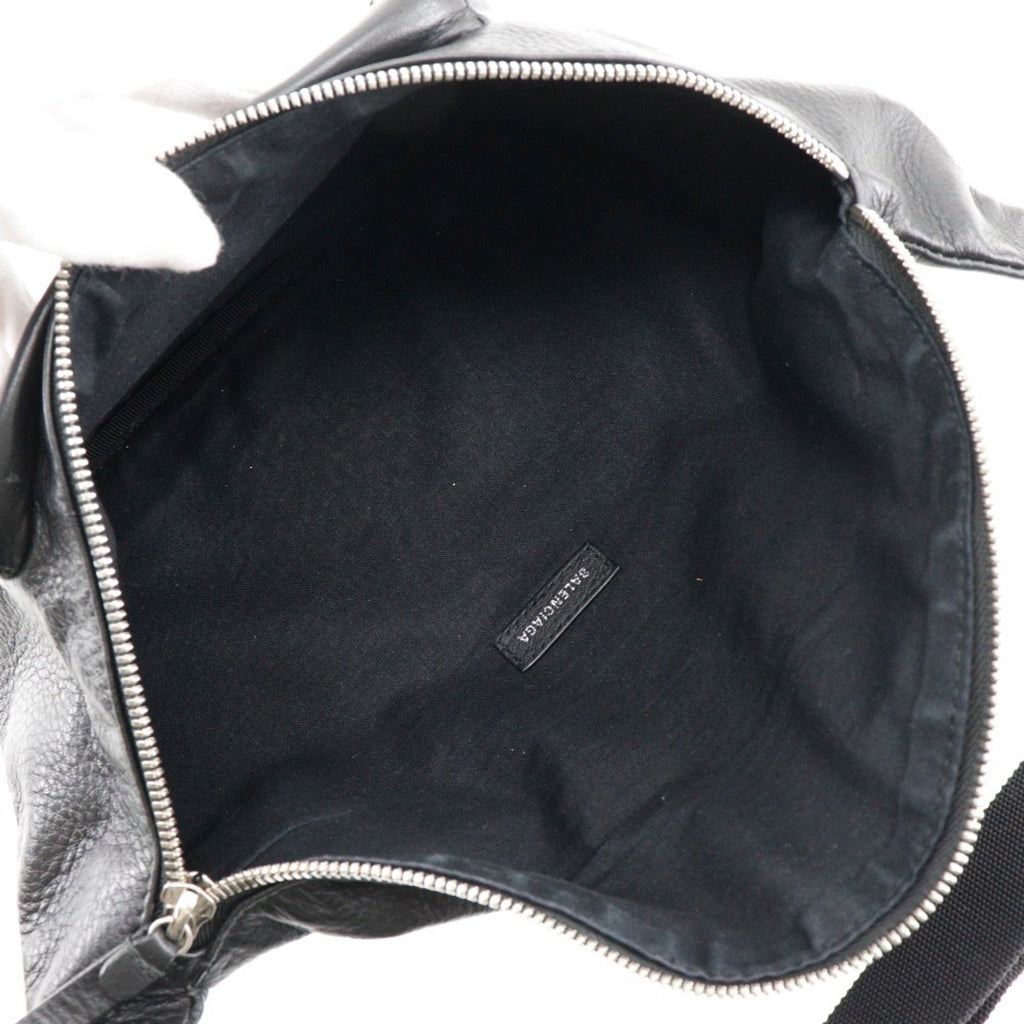 Balenciaga Black Leather Fanny Pack