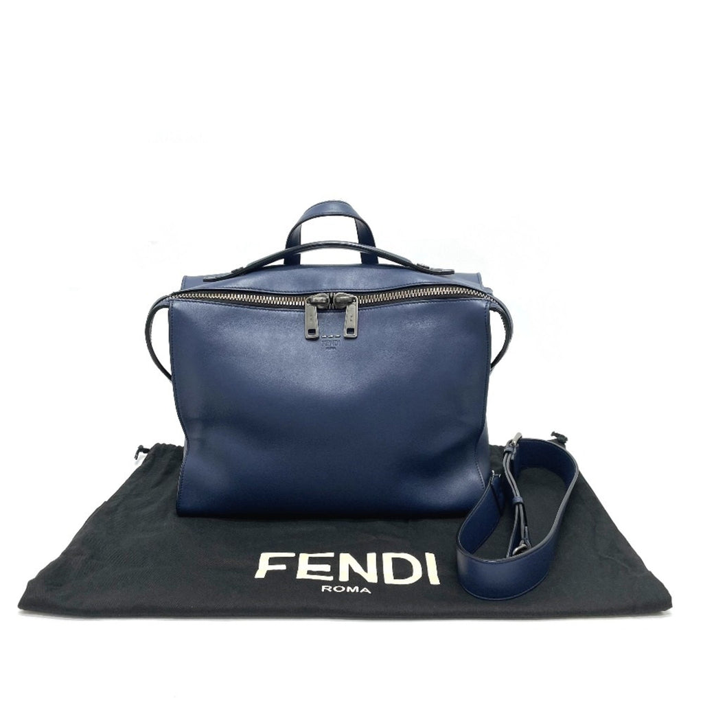 Fendi Navy Leather Briefcase