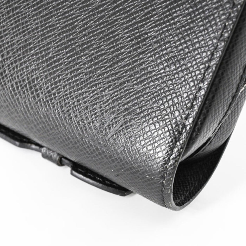 Louis Vuitton Black Monogram Eclipse Taiga Leather Long Wallet
