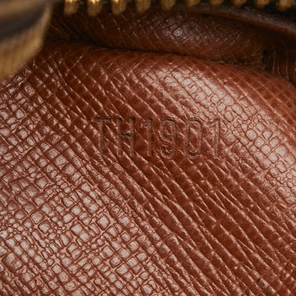 Louis Vuitton Brown Pvc Leather Clutch Bag Handbag