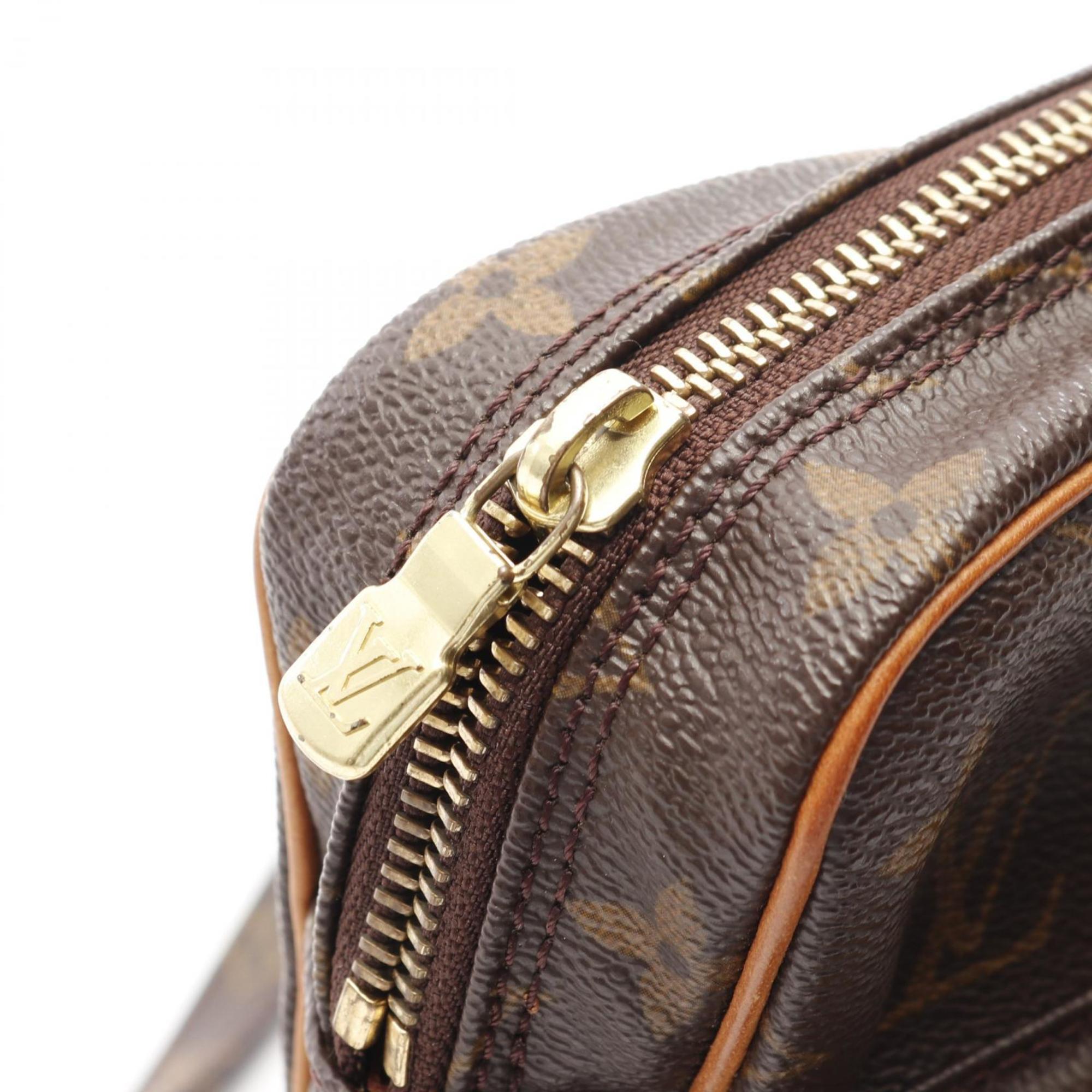Louis Vuitton Brown Monogram Coated Canvas Leather Pvc Shoulder Bag