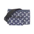 Louis Vuitton Ancre Blue Leather Shoulder Bag