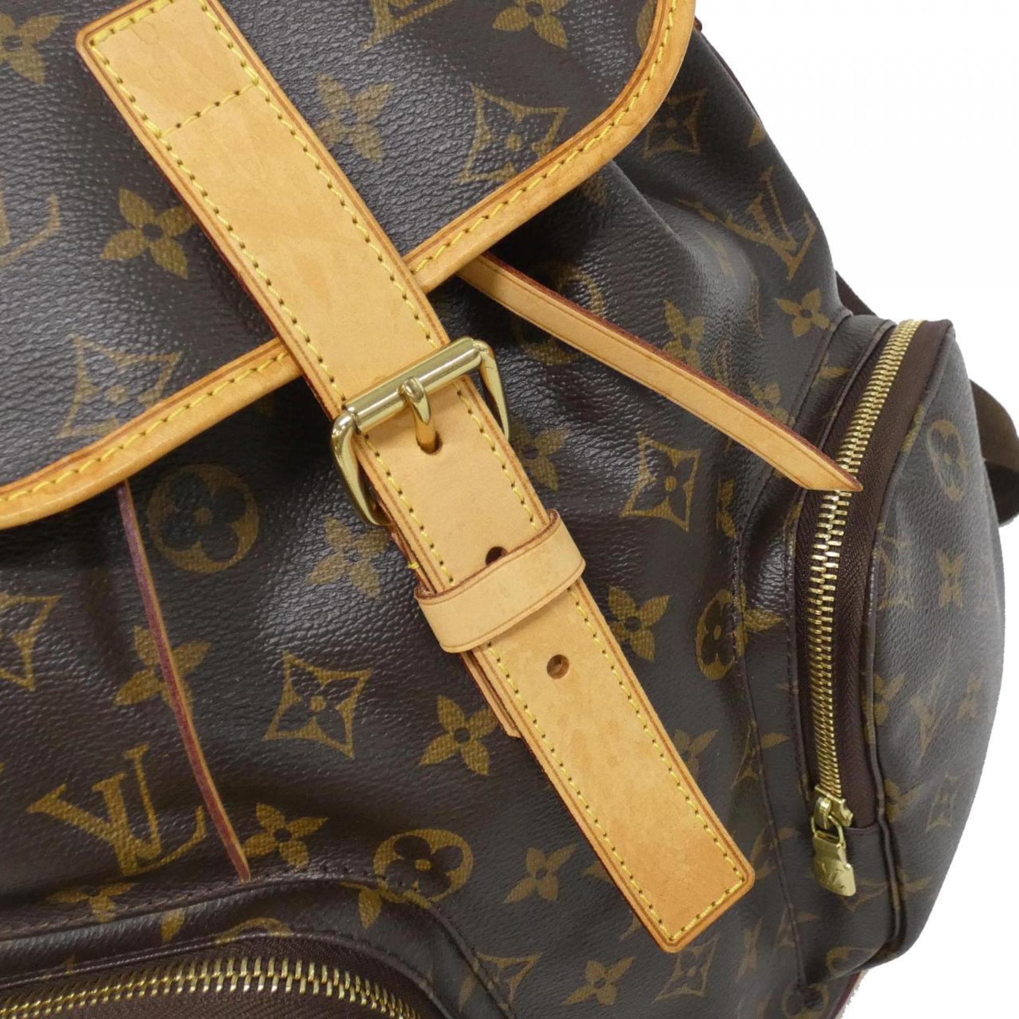 Louis Vuitton Monogram Marron Coated Canvas Backpack