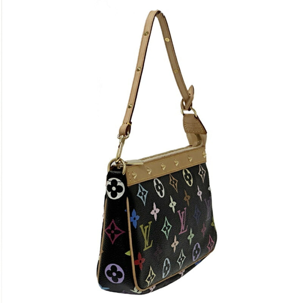 Louis Vuitton Multi-Color Noir Monogram Multicolore Handbag Pochette