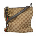 Gucci Beige Canvas Shoulder Bag (Pre-Owned)